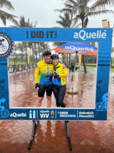 Christo & Suzette van Staden finished their tandem race with a time of 03:42 (106km)